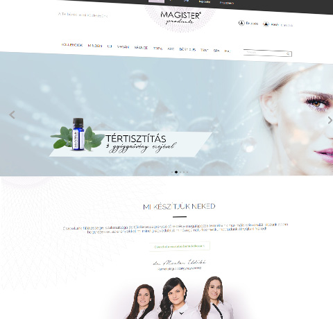 MagisterProducts - Shoprenter webáruház karbantartás